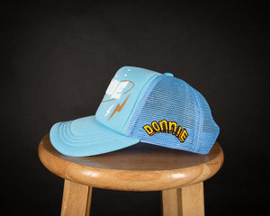 BLUE PUFF PRINT HAT